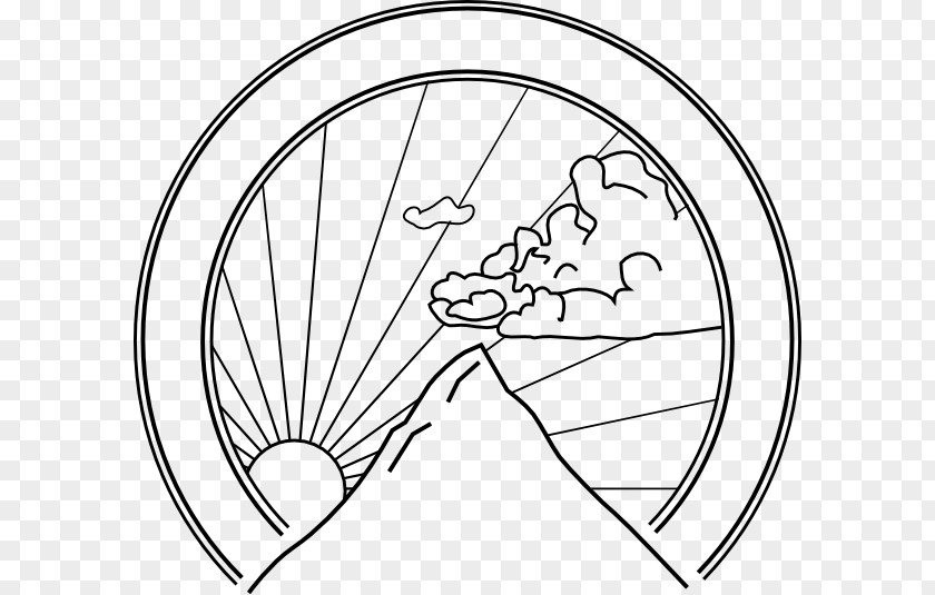 Mountain Coloring Book Drawing Clip Art PNG