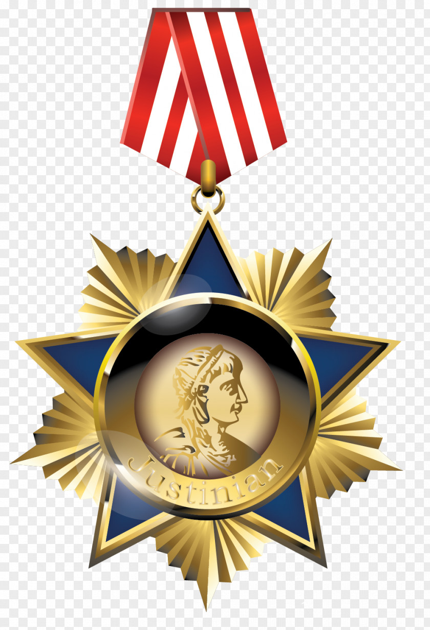 Pretty Gold Medal Clip Art PNG