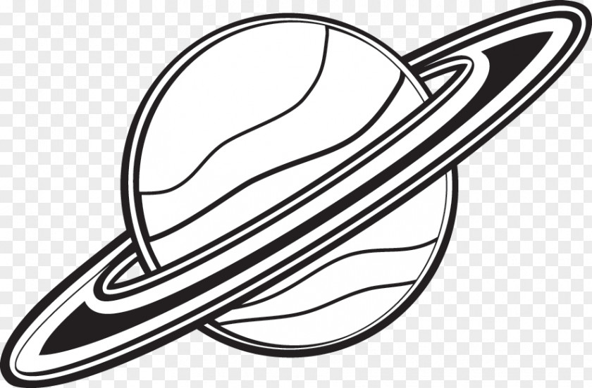 Saturn Cliparts Planet Black And White Clip Art PNG
