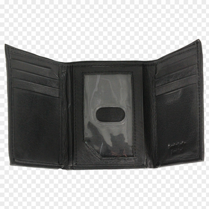 Wallet Leather Brand Black M PNG