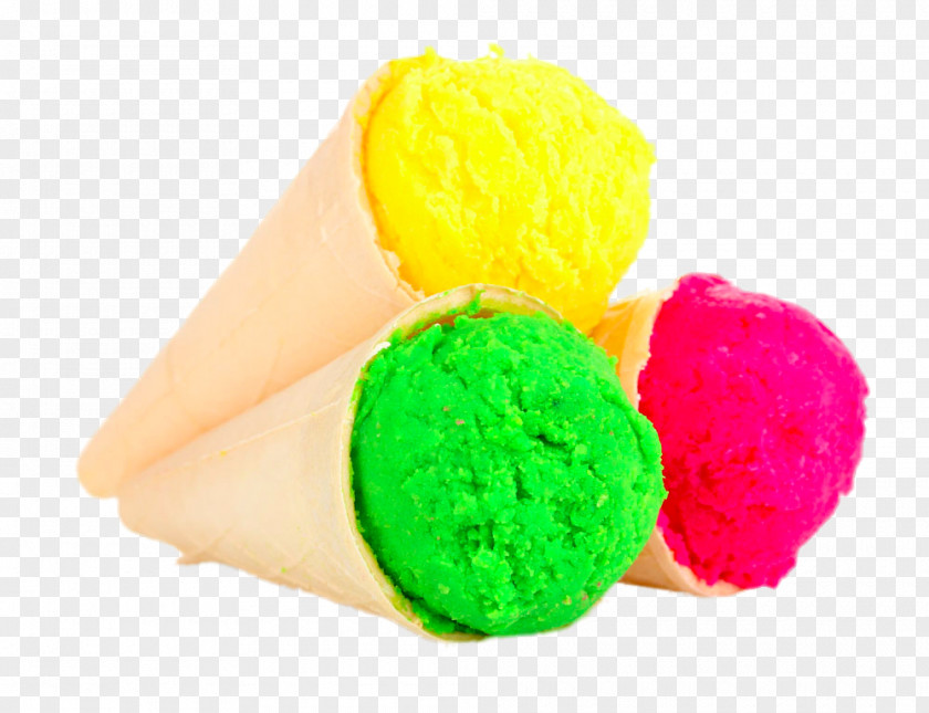 Colored Cones Ice Cream Cone Crisp PNG