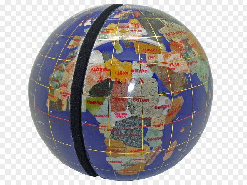 Globe Bookend Blue Sphere PNG
