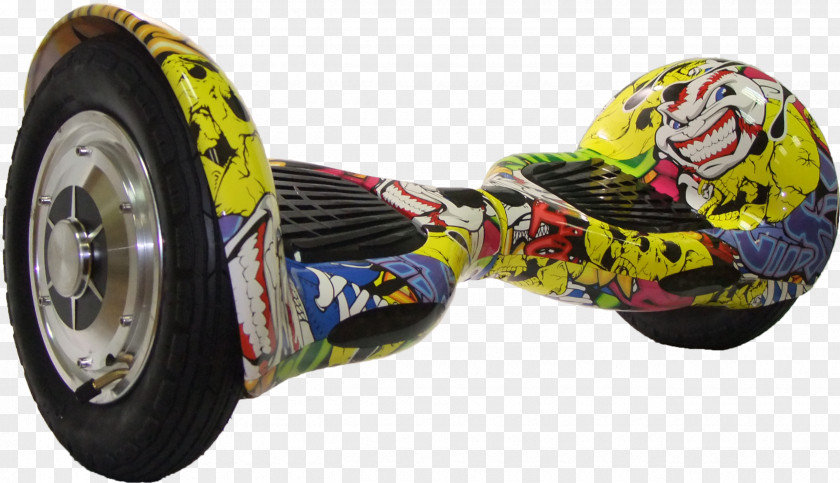 Graffiti Self-balancing Scooter Segway PT Vehicle Yellow Wheel PNG