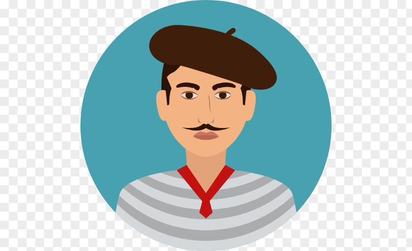 Hat Man France Culture Avatar Icon PNG