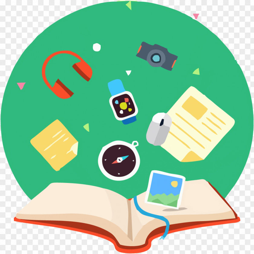 Living With Books And Objects Icon PNG