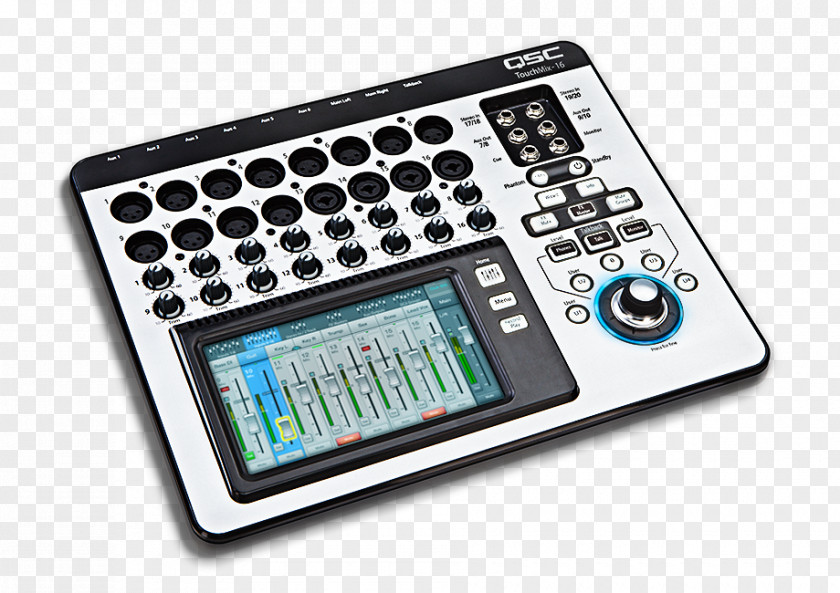 Microphone QSC TouchMix-16 Audio Mixers Touchscreen Products PNG