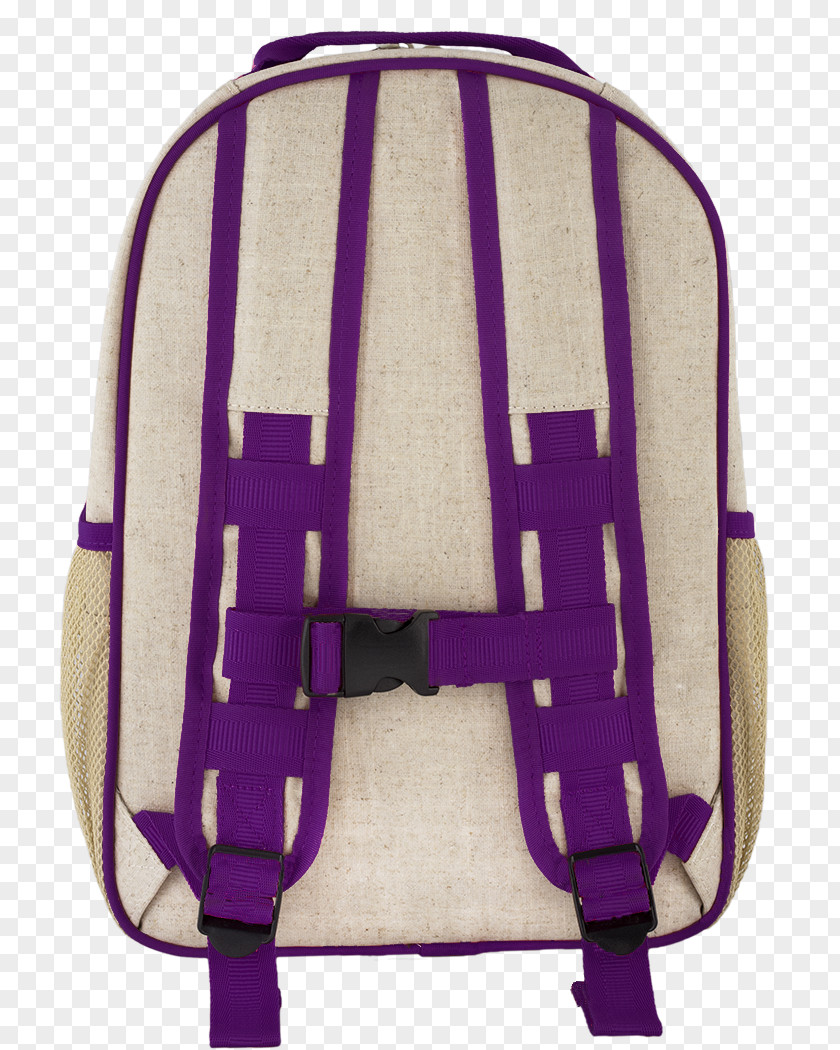 Purple Dandelion Backpack Linen Textile Bag Elementary School PNG