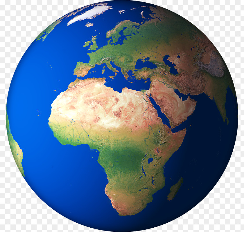 3D-Earth-Render-10 North Africa Central Sub-Saharan West Map PNG