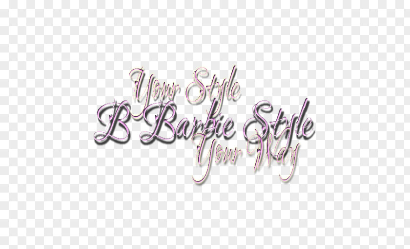 Barbie Logo Pink M Brand RTV Font PNG