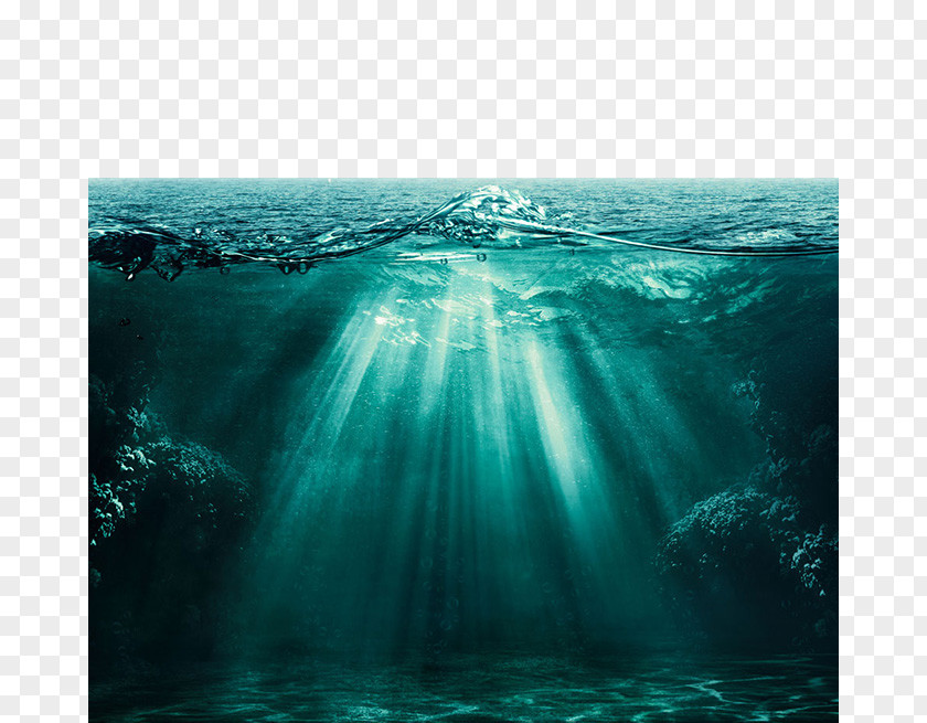 Beautiful Ocean Views Of The Light Underwater Deep Sea PNG