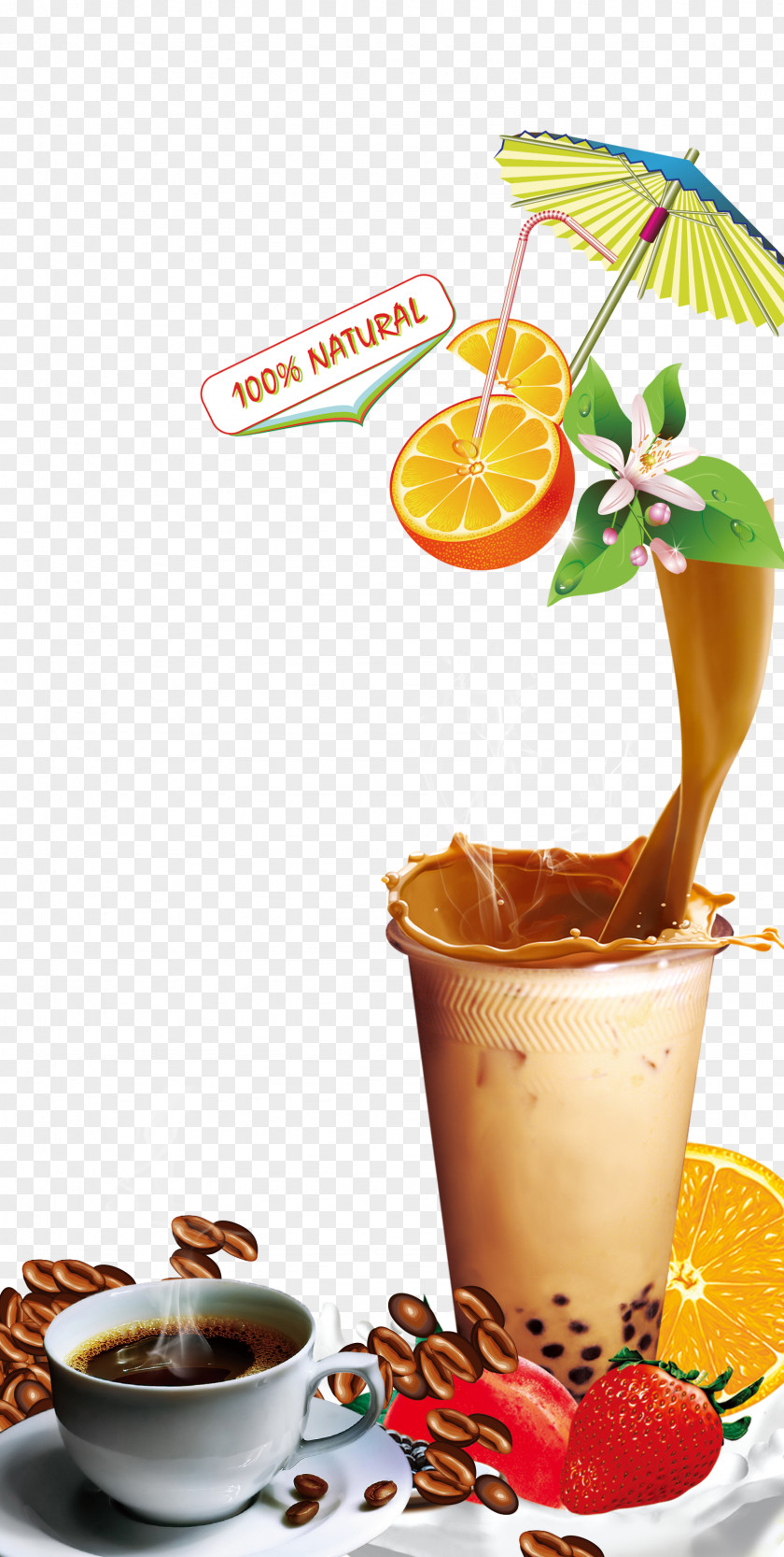 Great Juice Coffee Drink Bubble Tea PNG
