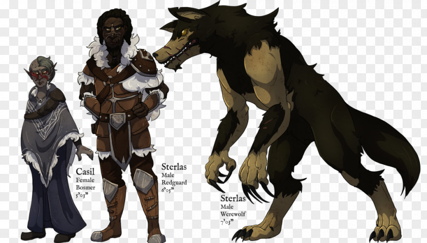 Werwolf The Elder Scrolls V: Skyrim – Dragonborn Adventures: Redguard Werewolf Mustang Woman PNG