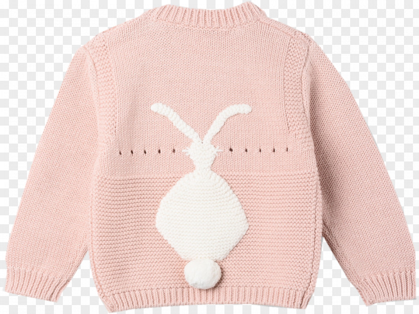 Baby Jumper Cardigan Wool Shoulder Sleeve Pink M PNG