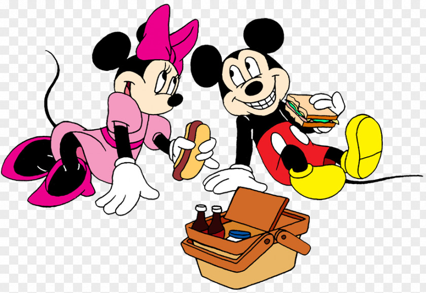 Cartoon Picnic Pictures Minnie Mouse Mickey Drawing Clip Art PNG