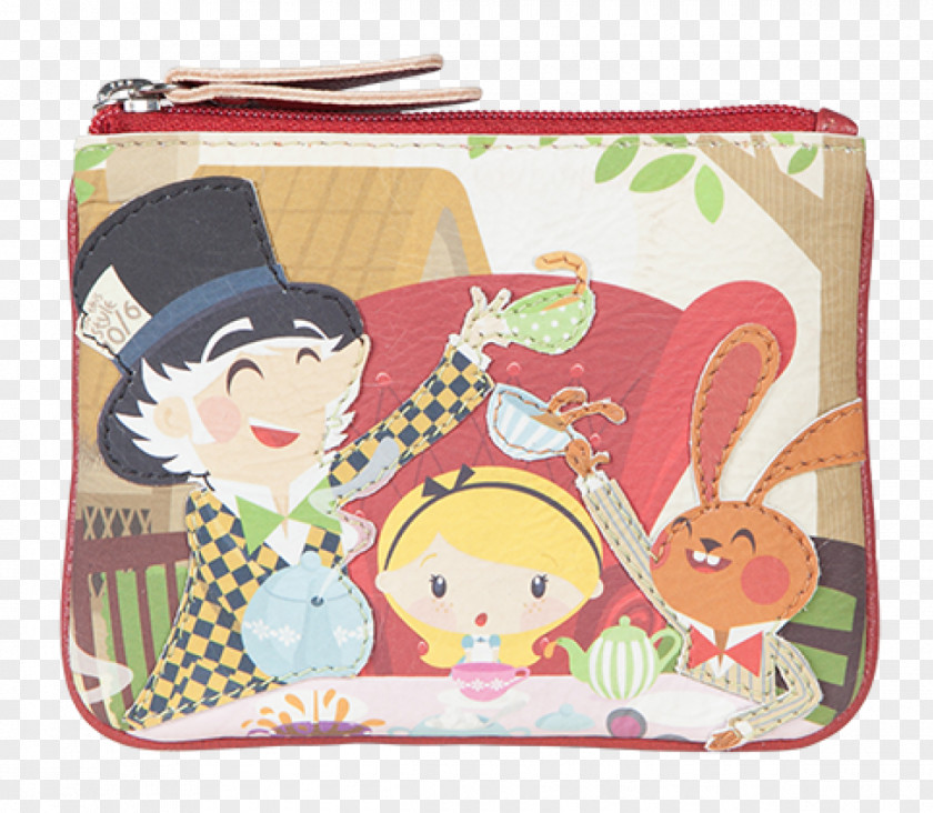 Coin Purse Alice's Adventures In Wonderland Mad Hatter March Hare The Dormouse PNG