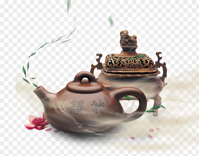 Teapot Fragrance Tea Censer Poster PNG