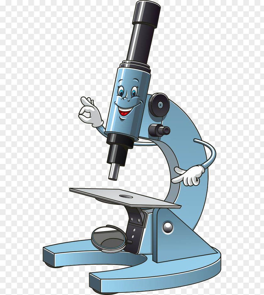 Vector Cartoon Microscope Slide Clip Art PNG