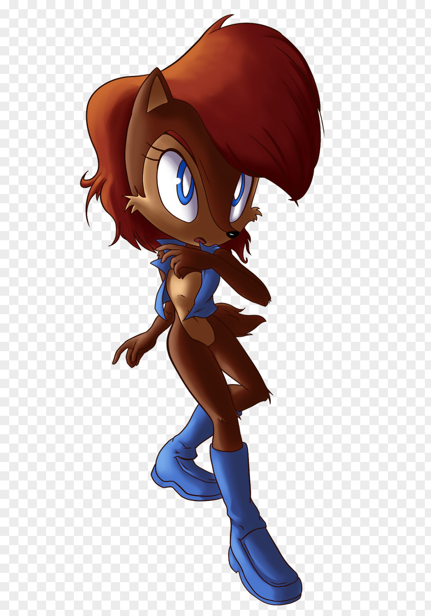 Sally Acorn Illustration Cartoon Human Legendary Creature Muscle PNG