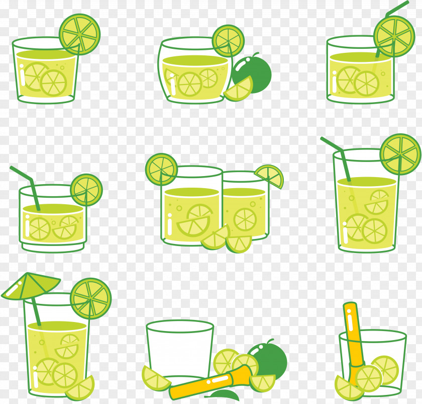 Simple Lemonade Drink Cup Clip Art PNG