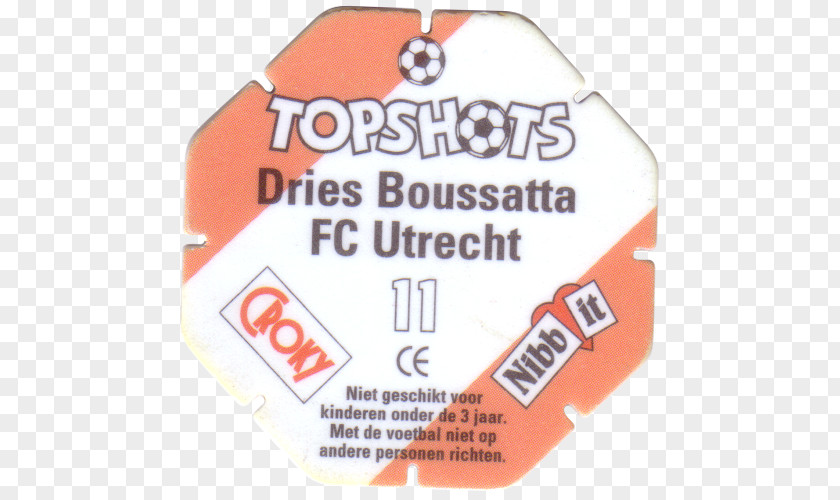 Soccer Shots Coupon Milk Caps FC Utrecht Tazos Toy PNG