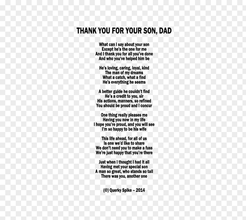 Wedding Qoutes Father Document Poetry Son Cash Advance PNG