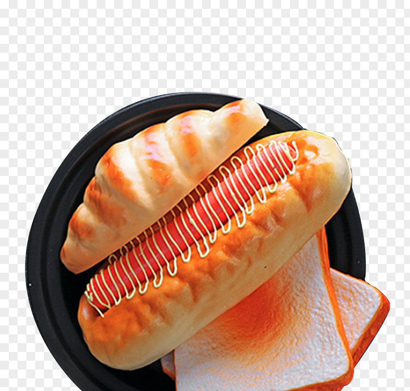 Ham Bread Hot Dog Breakfast PNG