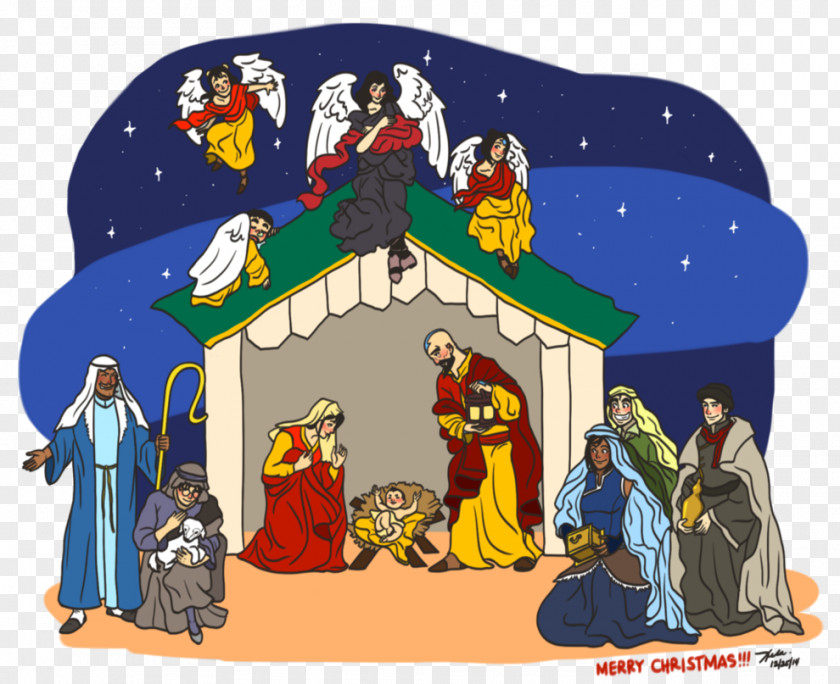 Lok Christmas Decoration Nativity Scene PNG