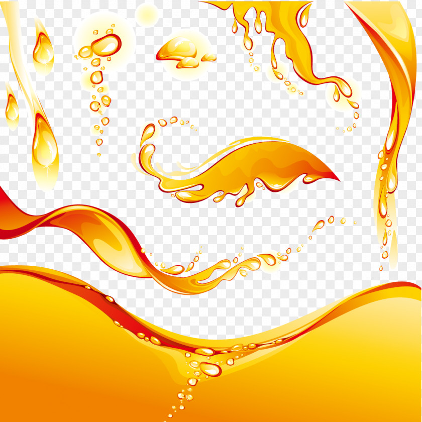 Yellow Creative Juice Graphic Arts Clip Art PNG