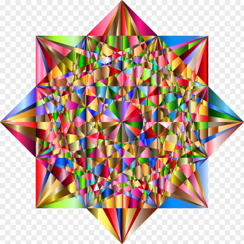 Geometric Clipart Star Polygon Gemstone Clip Art PNG