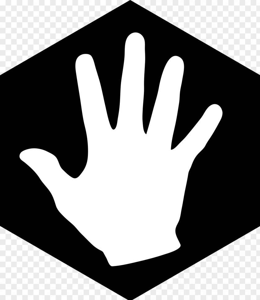 Hand Point Black & White Computer Software Clip Art PNG