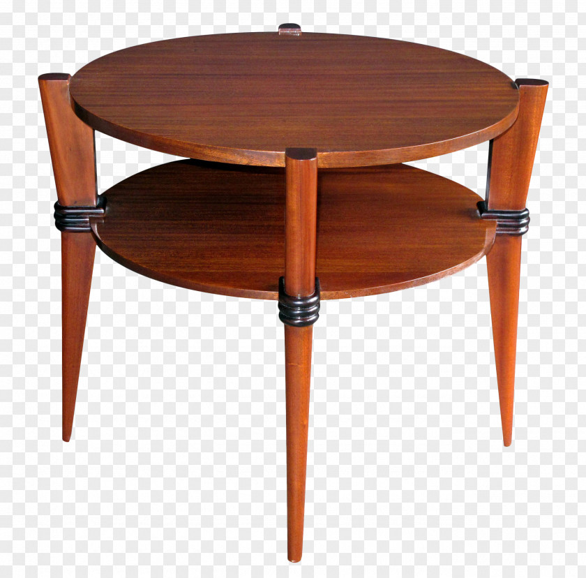 Mahogany Chair Bedside Tables Coffee 1940s PNG