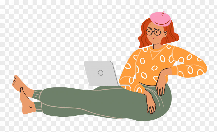 Relaxing Lady Woman PNG