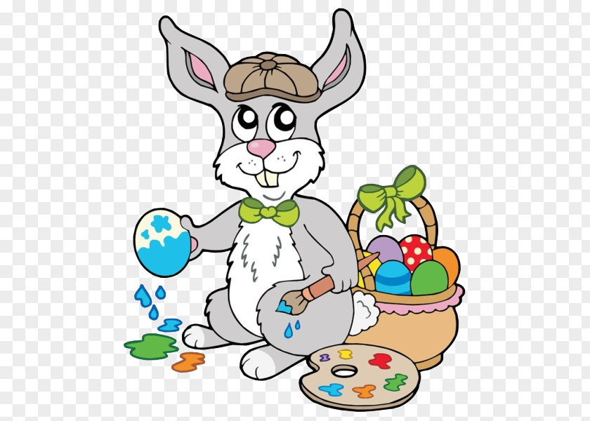 To Paint Easter Eggs On Bunnies Bunny Illustration PNG