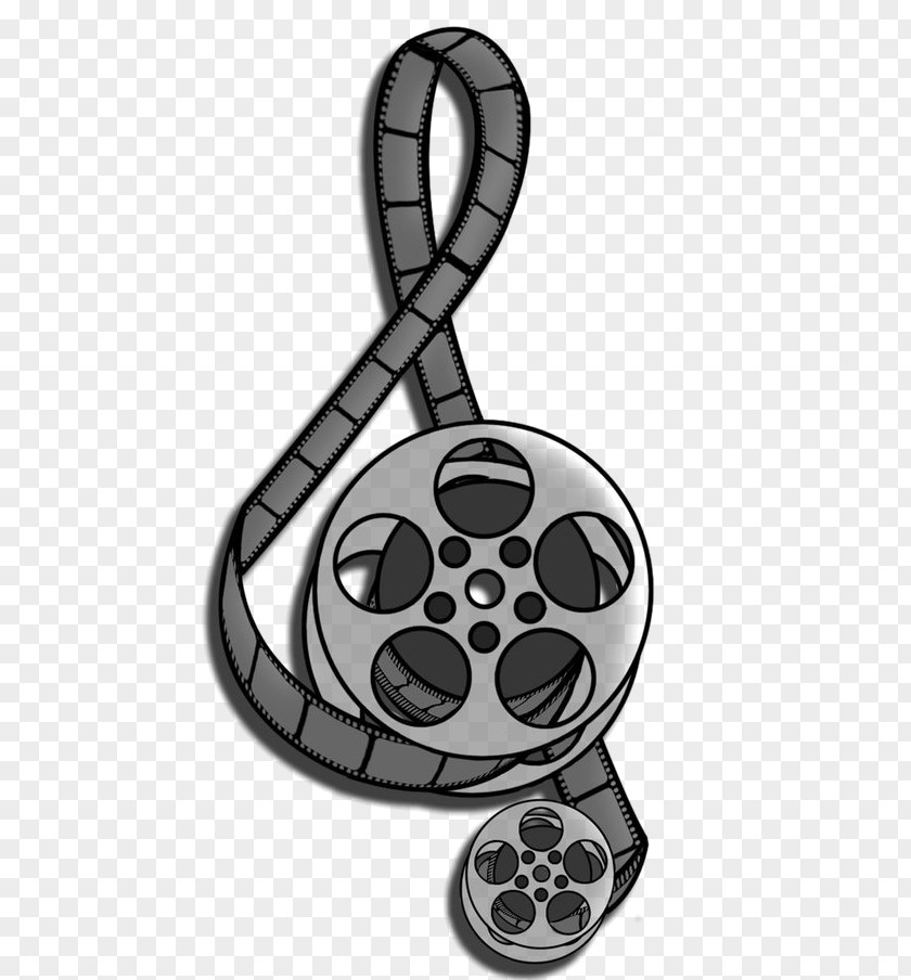 Design Tattoo Film Reel Clef Sketch PNG