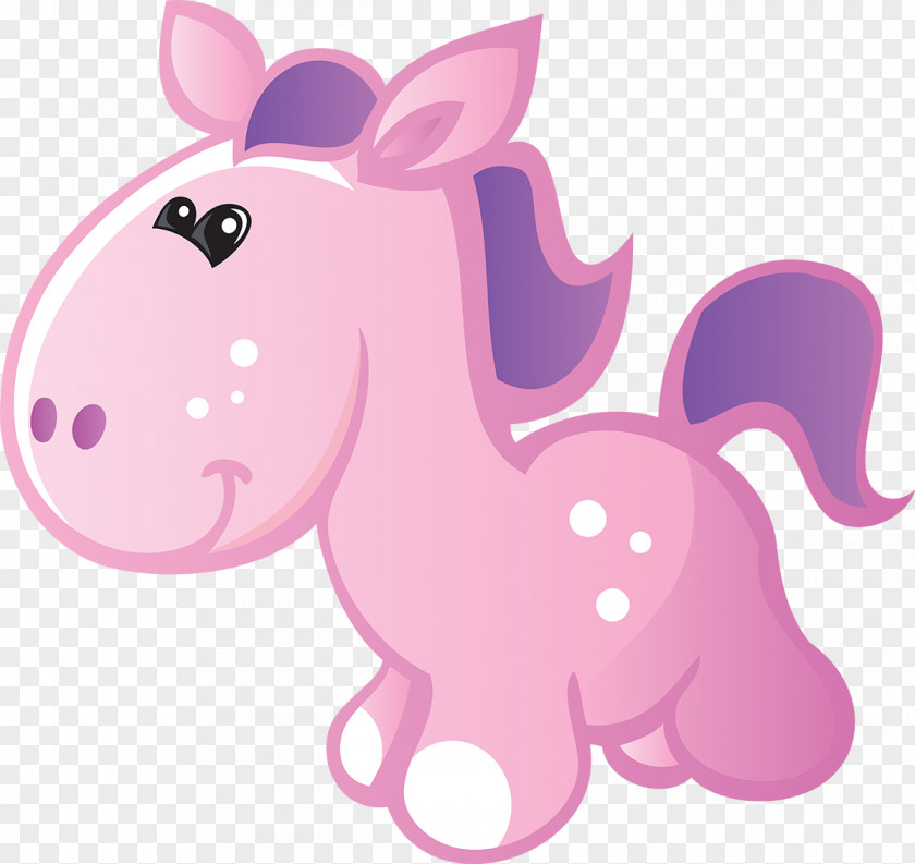 Pink Cartoon Cute Pony Horse Cuteness PNG
