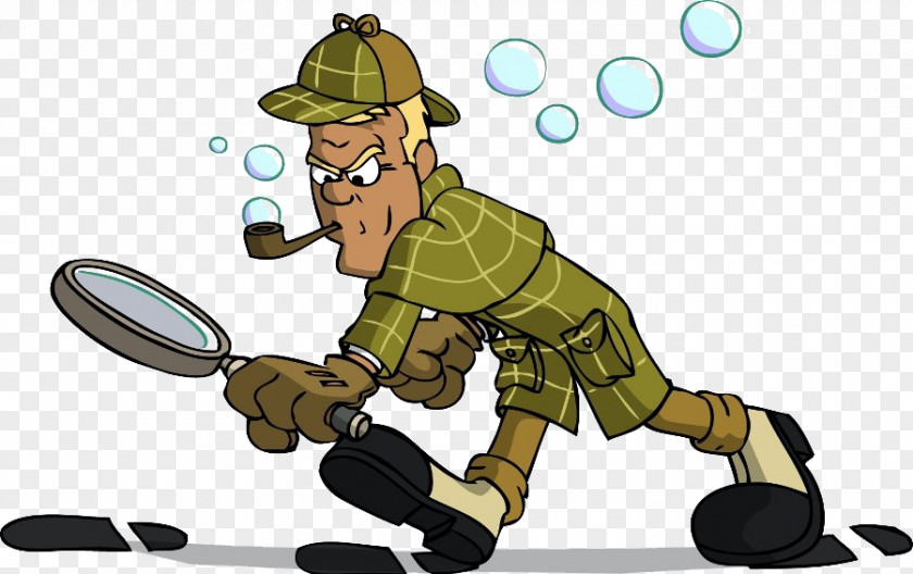 Sherlock Holmes Doctor Watson Cartoon Clip Art PNG