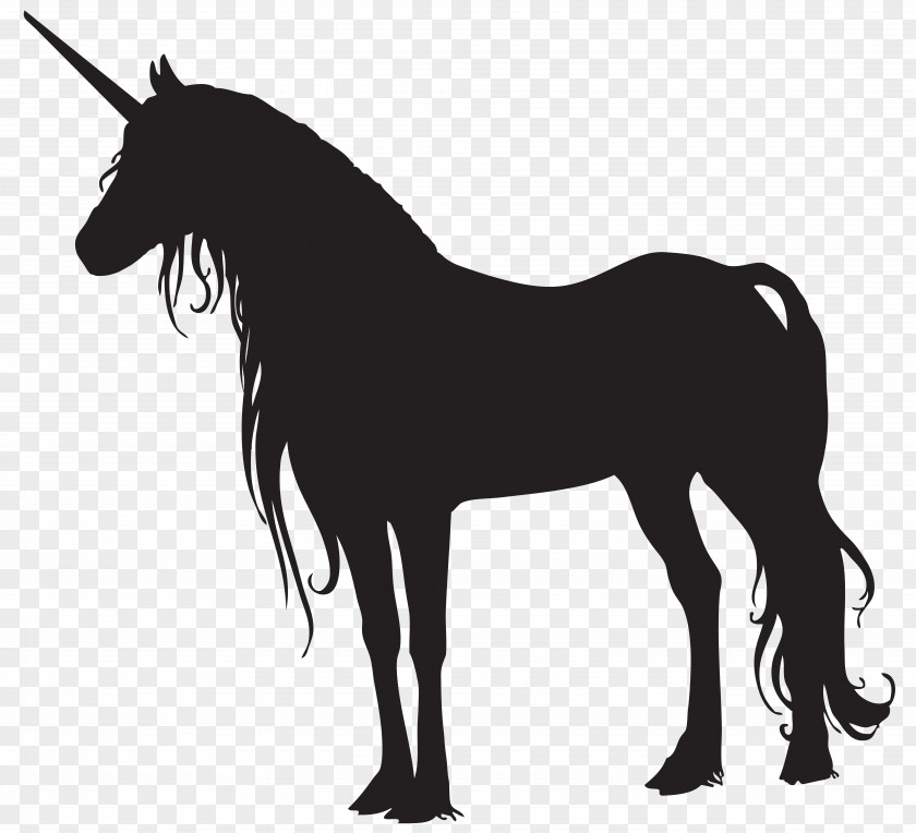 Unicorn Silhouette Horse Clip Art PNG