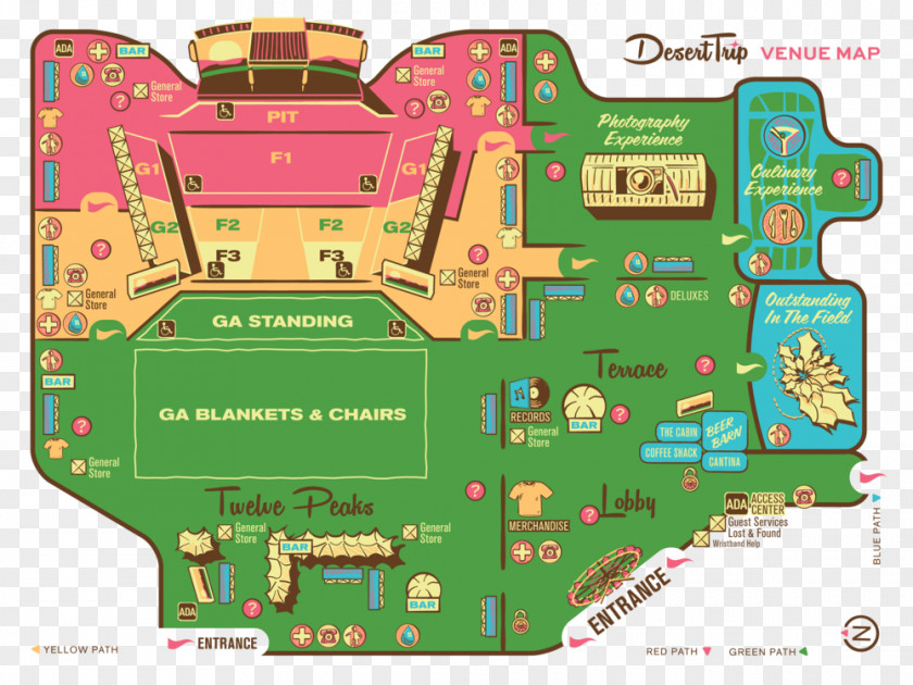 Map Empire Polo Club Desert Trip Stagecoach Festival Indian Wells PNG