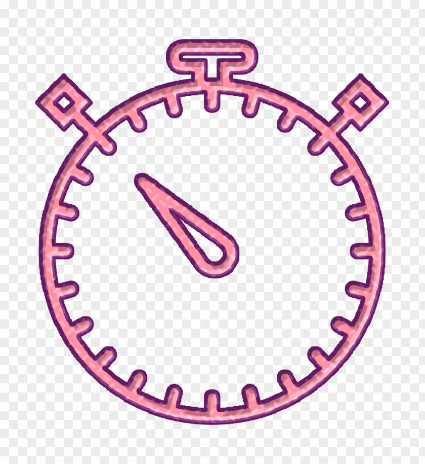 Symbol Pink Essential Set Icon Stopwatch Time PNG