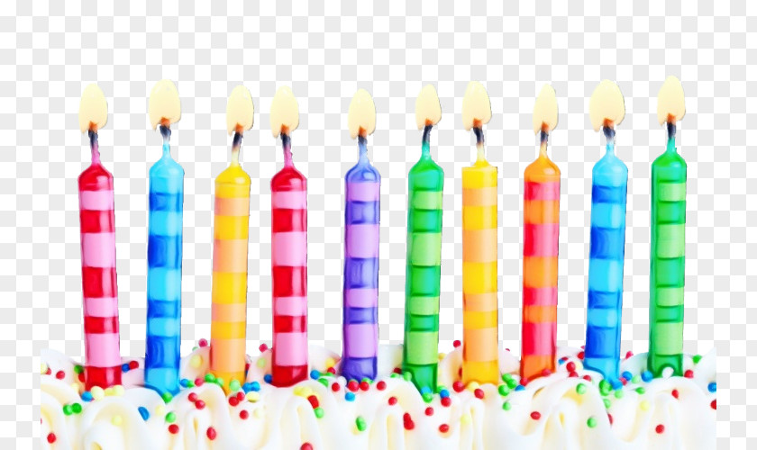 Colorfulness Birthday Candle PNG