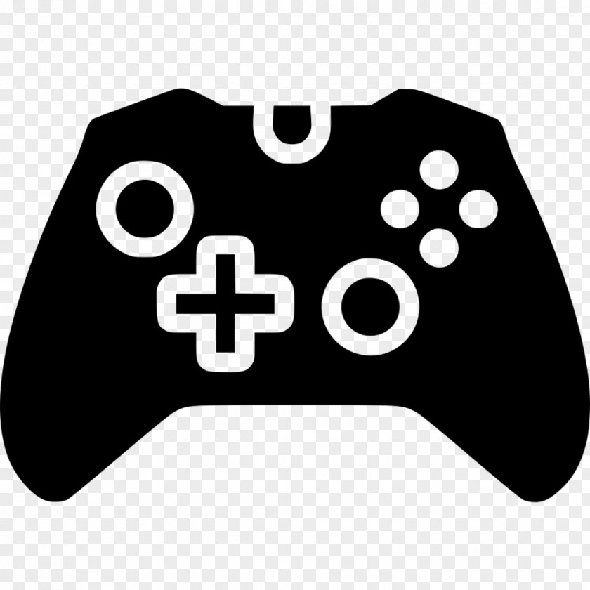 Joystick Xbox 360 Controller One Black & White PNG