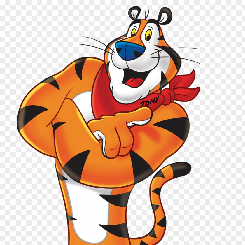 Tigers Frosted Flakes Tony The Tiger Breakfast Cereal Face Of PNG