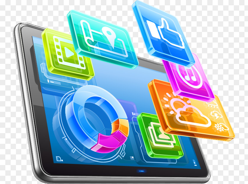 Decorative Vector Ppt Laptop Tablet Computers Application Software PNG