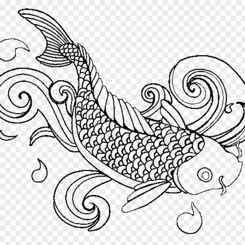 Kids Fishing Coloring Book Adult Fish Child Koi PNG