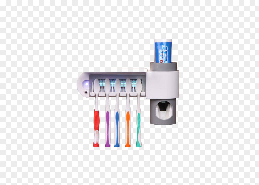 Love Brilliance Toothbrush Holder Suit Electric Sanitizer Ultraviolet Toothpaste Pump Dispenser PNG