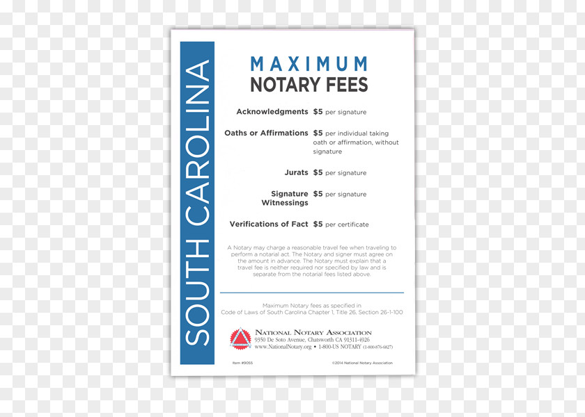 Notary Public North Carolina National Association Fee PNG