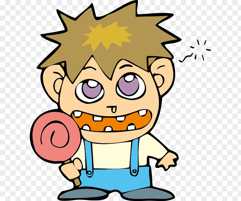 Cartoon Boy Lollipop Child Clip Art PNG