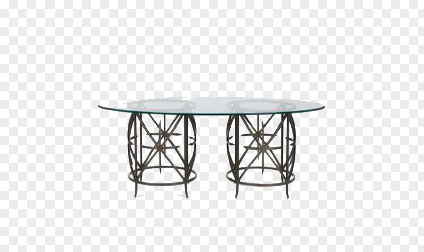 Glass Feet Round Table PNG