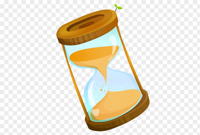 Hourglass And Cartoon Drawing PNG