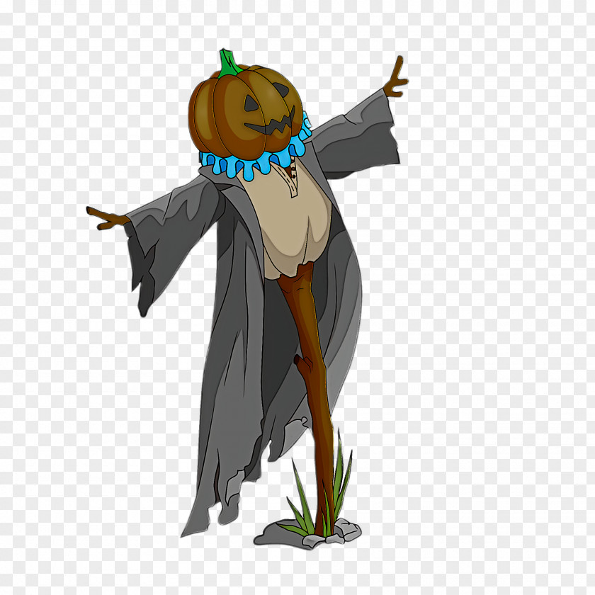 Plant Scarecrow Cartoon Costume Design PNG